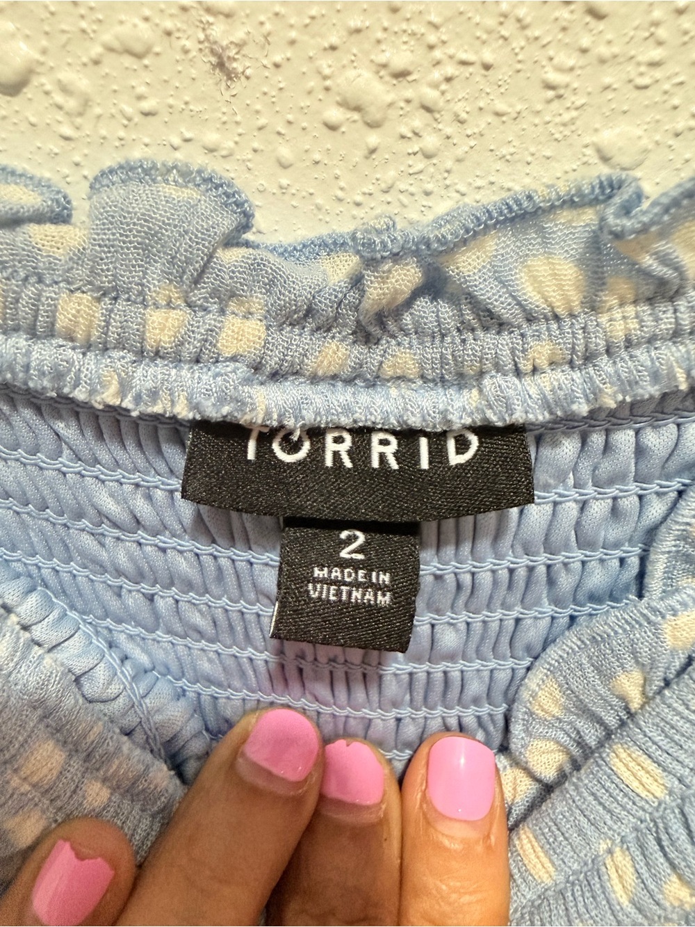 torrid Light Blue Floral Smocked Midi Dress 2X - Picture 2 of 11